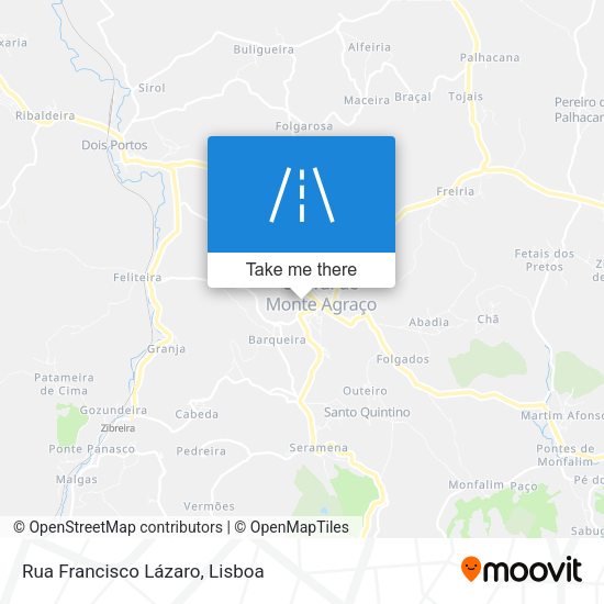 Rua Francisco Lázaro mapa