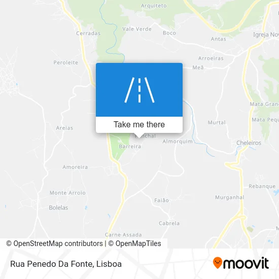 Rua Penedo Da Fonte map