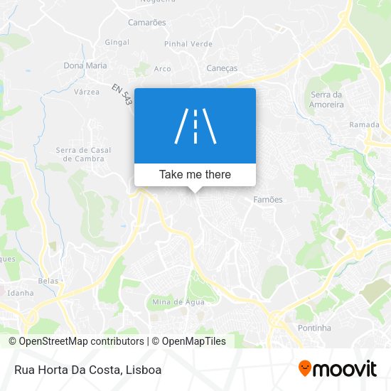 Rua Horta Da Costa mapa