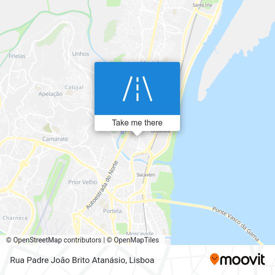 Rua Padre João Brito Atanásio mapa