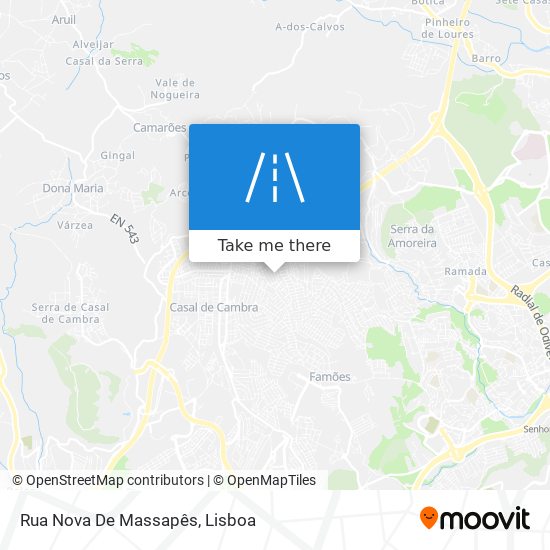 Rua Nova De Massapês mapa