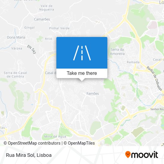 Rua Mira Sol mapa