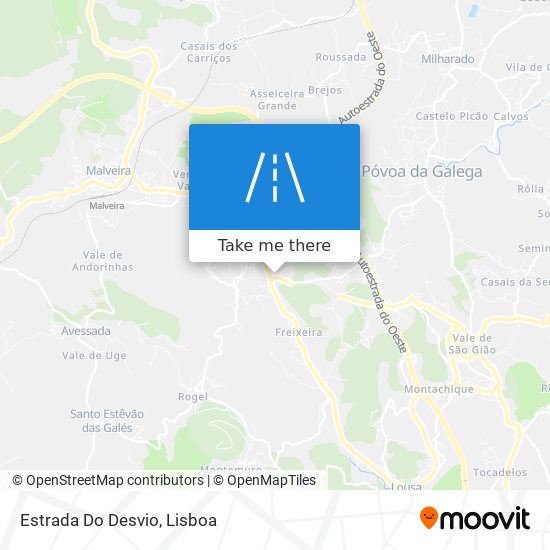 Estrada Do Desvio map