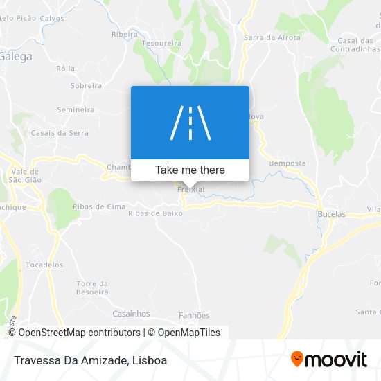 Travessa Da Amizade mapa