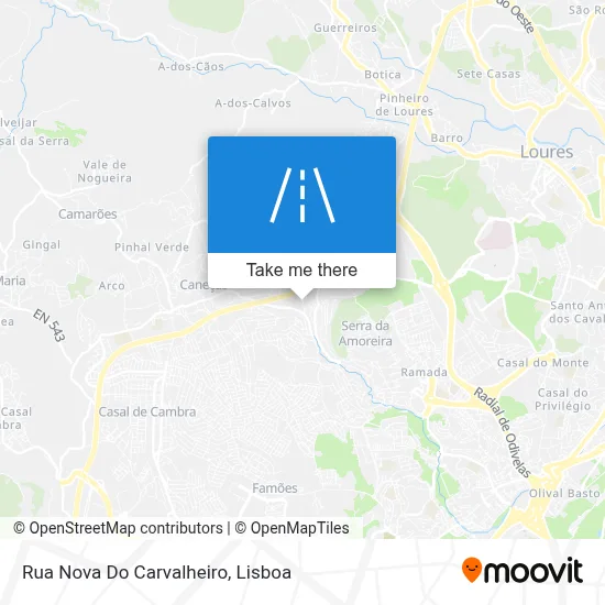 Rua Nova Do Carvalheiro map
