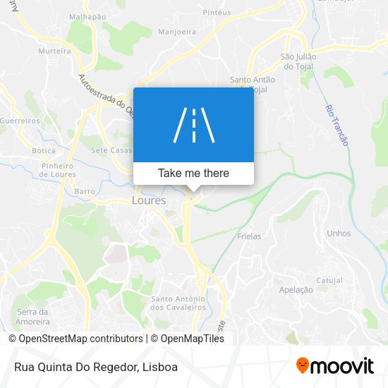 Rua Quinta Do Regedor mapa
