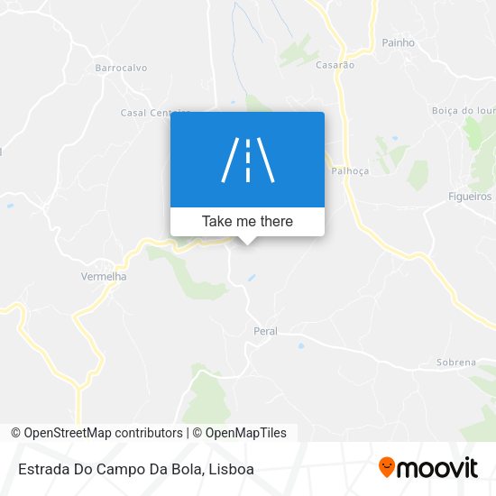 Estrada Do Campo Da Bola map