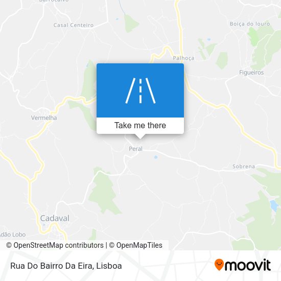 Rua Do Bairro Da Eira mapa