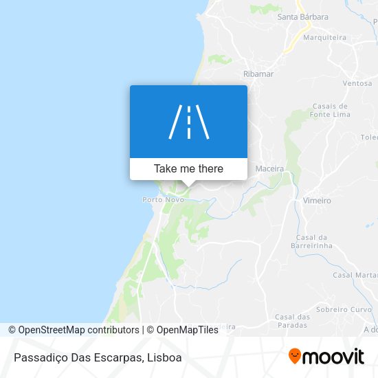Passadiço Das Escarpas map