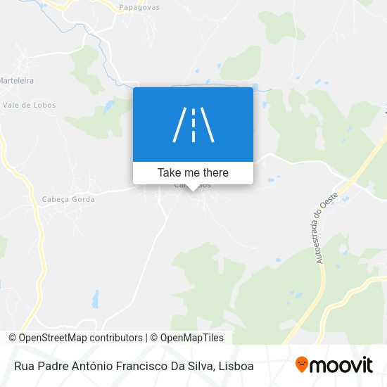 Rua Padre António Francisco Da Silva mapa