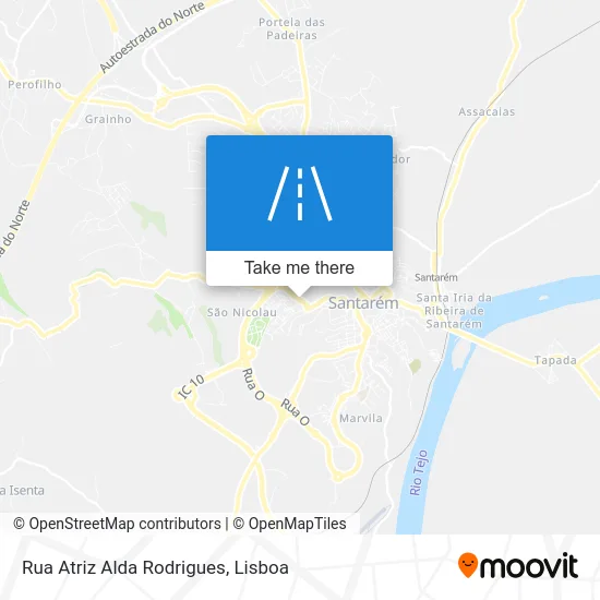 Rua Atriz Alda Rodrigues map