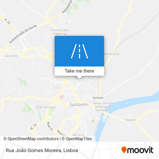 Rua João Gomes Moreira mapa
