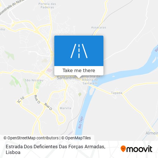 Estrada Dos Deficientes Das Forças Armadas mapa