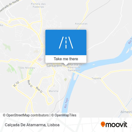 Calçada De Atamarma map