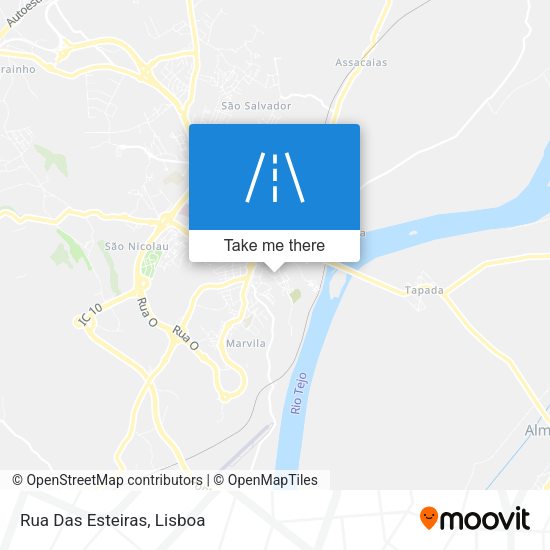 Rua Das Esteiras map