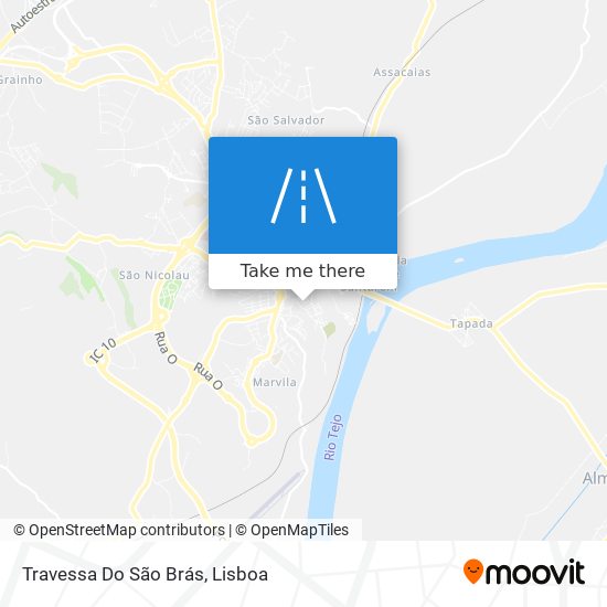 Travessa Do São Brás mapa