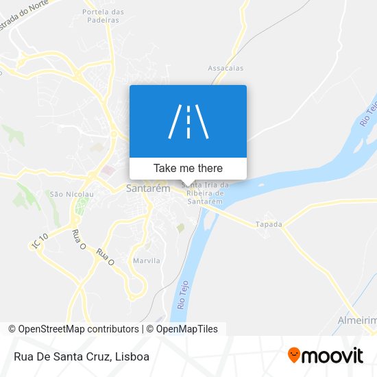 Rua De Santa Cruz mapa