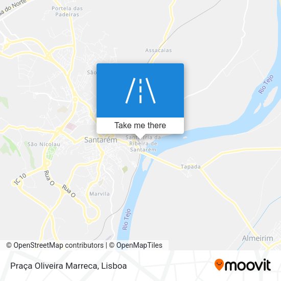 Praça Oliveira Marreca mapa
