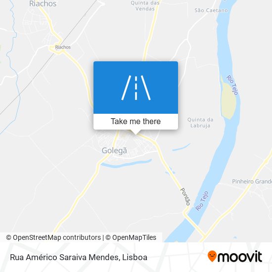 Rua Américo Saraiva Mendes mapa