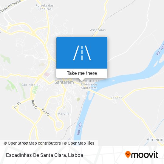 Escadinhas De Santa Clara map