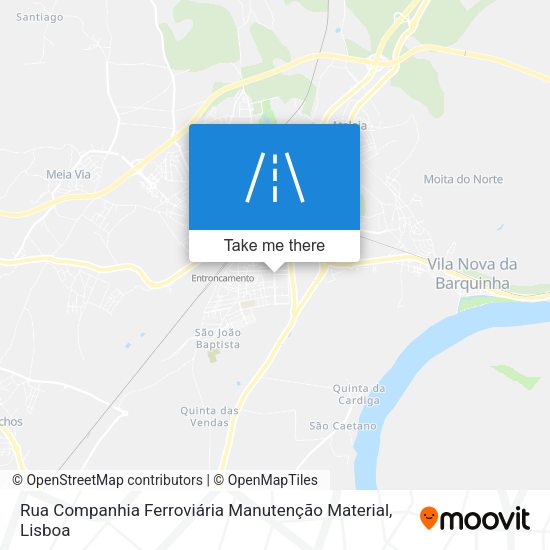 Rua Companhia Ferroviária Manutenção Material map