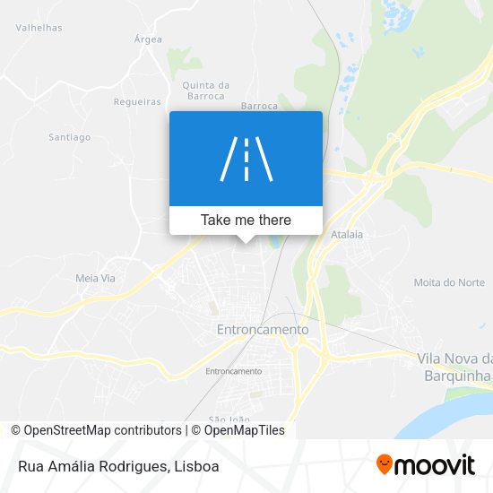 Rua Amália Rodrigues mapa