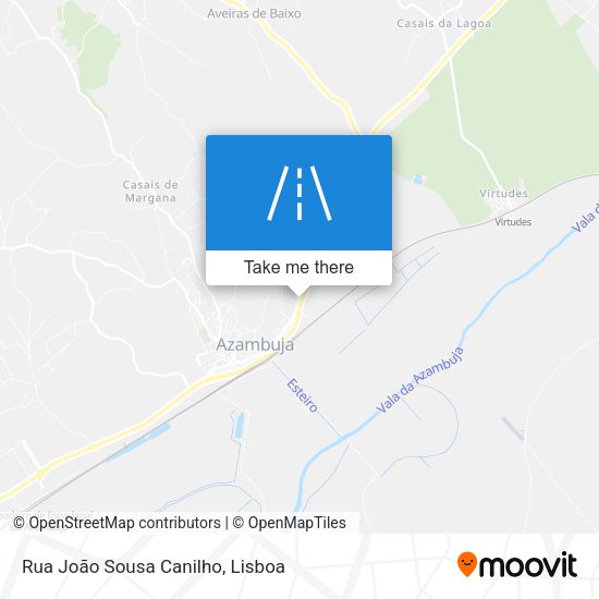 Rua João Sousa Canilho mapa