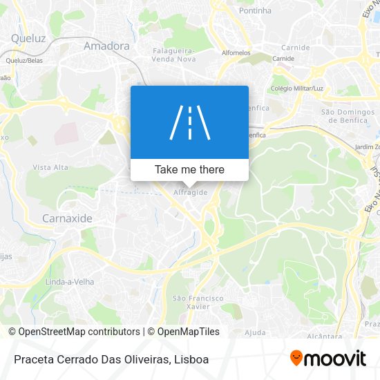 Praceta  Cerrado Das Oliveiras mapa