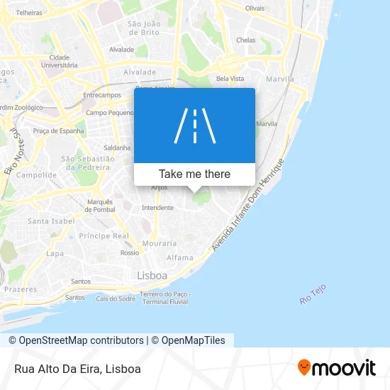 Rua Alto Da Eira map