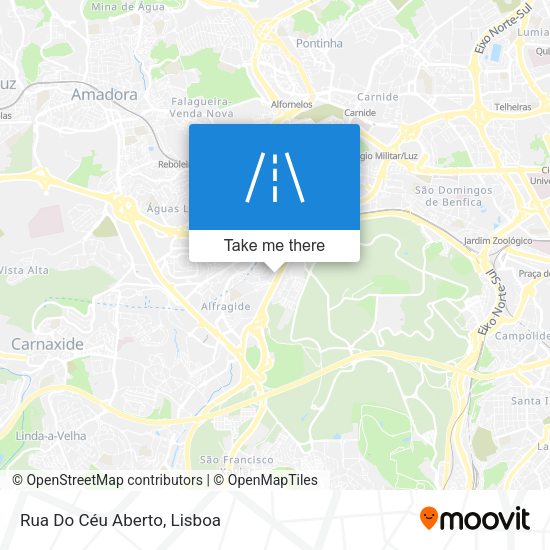 Rua Do Céu Aberto map