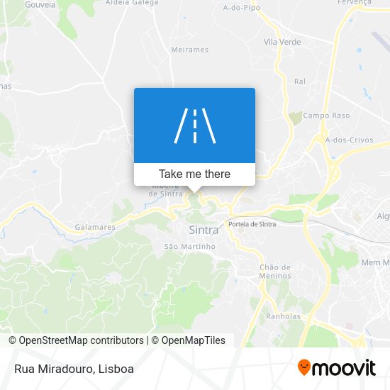 Rua Miradouro mapa