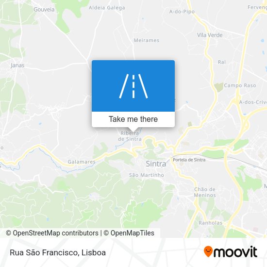 Rua São Francisco mapa
