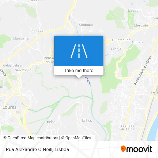 Rua Alexandre O Neill map