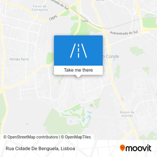 Rua Cidade De Benguela mapa