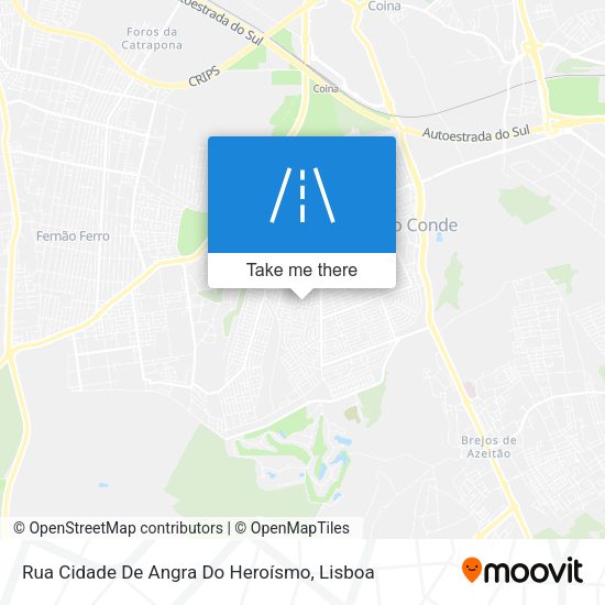 Rua Cidade De Angra Do Heroísmo map
