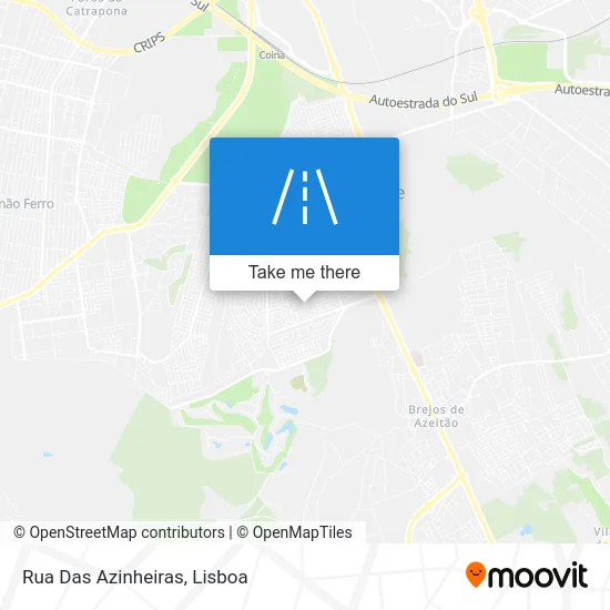 Rua Das Azinheiras map