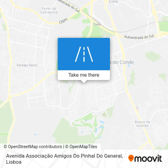 Avenida Associação Amigos Do Pinhal Do General map