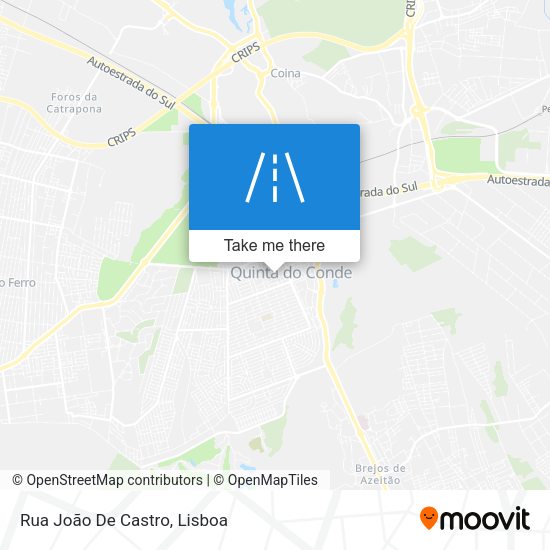 Rua João De Castro mapa