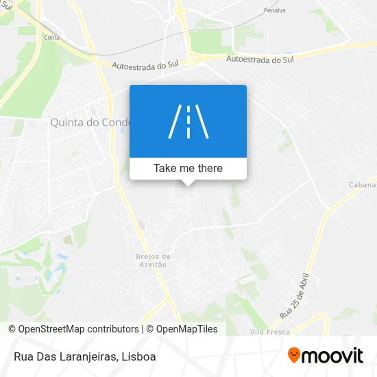 Rua Das Laranjeiras map