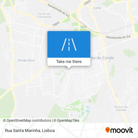 Rua Santa Marinha map