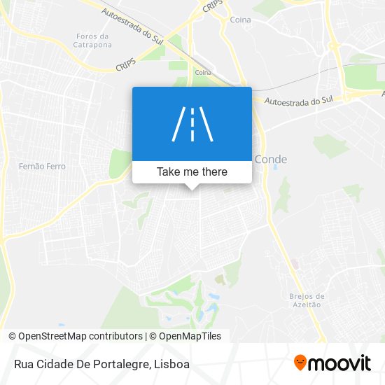 Rua Cidade De Portalegre map