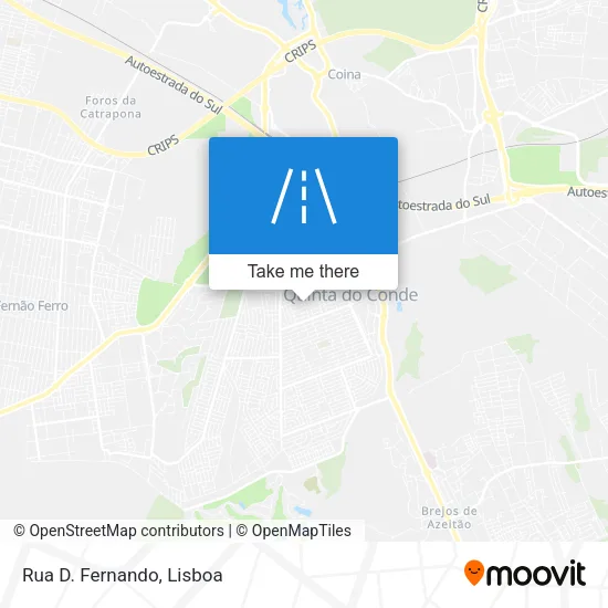 Rua D. Fernando map