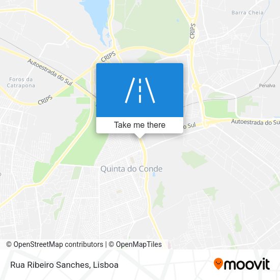 Rua Ribeiro Sanches mapa