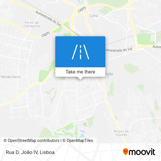 Rua D. João IV map