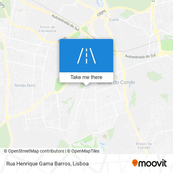 Rua Henrique Gama Barros map