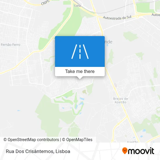 Rua Dos Crisântemos map