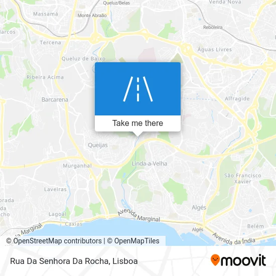 Rua Da Senhora Da Rocha map