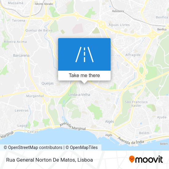 Rua General Norton De Matos mapa