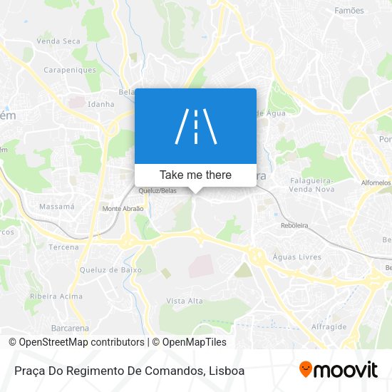 Praça Do Regimento De Comandos mapa