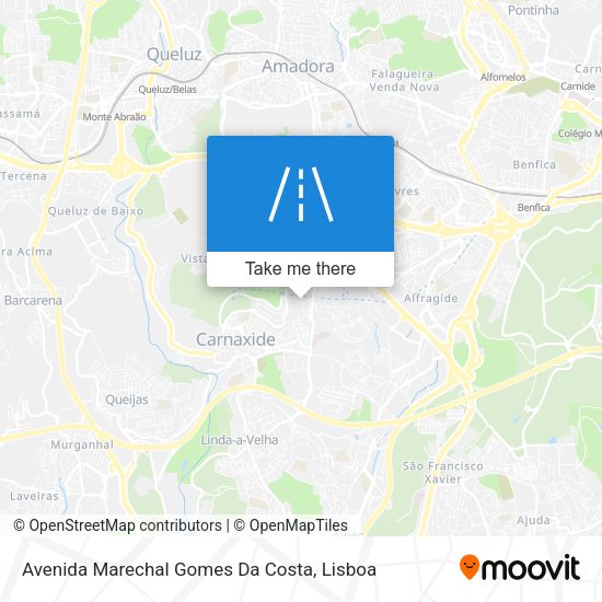 Avenida Marechal Gomes Da Costa mapa